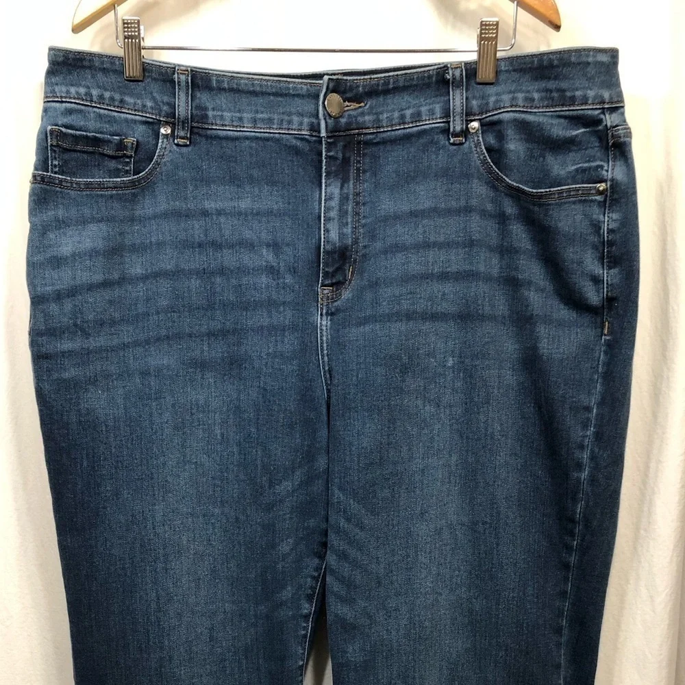Lane Bryant High Rise Flex Magic Waistband Boot Bootcut Jeans Size 20L Long - Picture 2 of 16